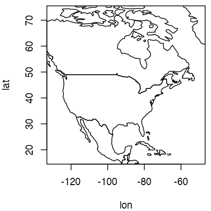 North American view, with distortion limited by choice of aspect ratio.