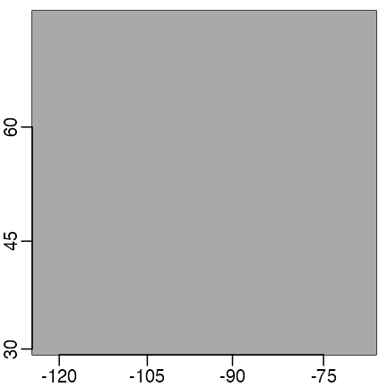 Canada in Lambert Conformal projection.